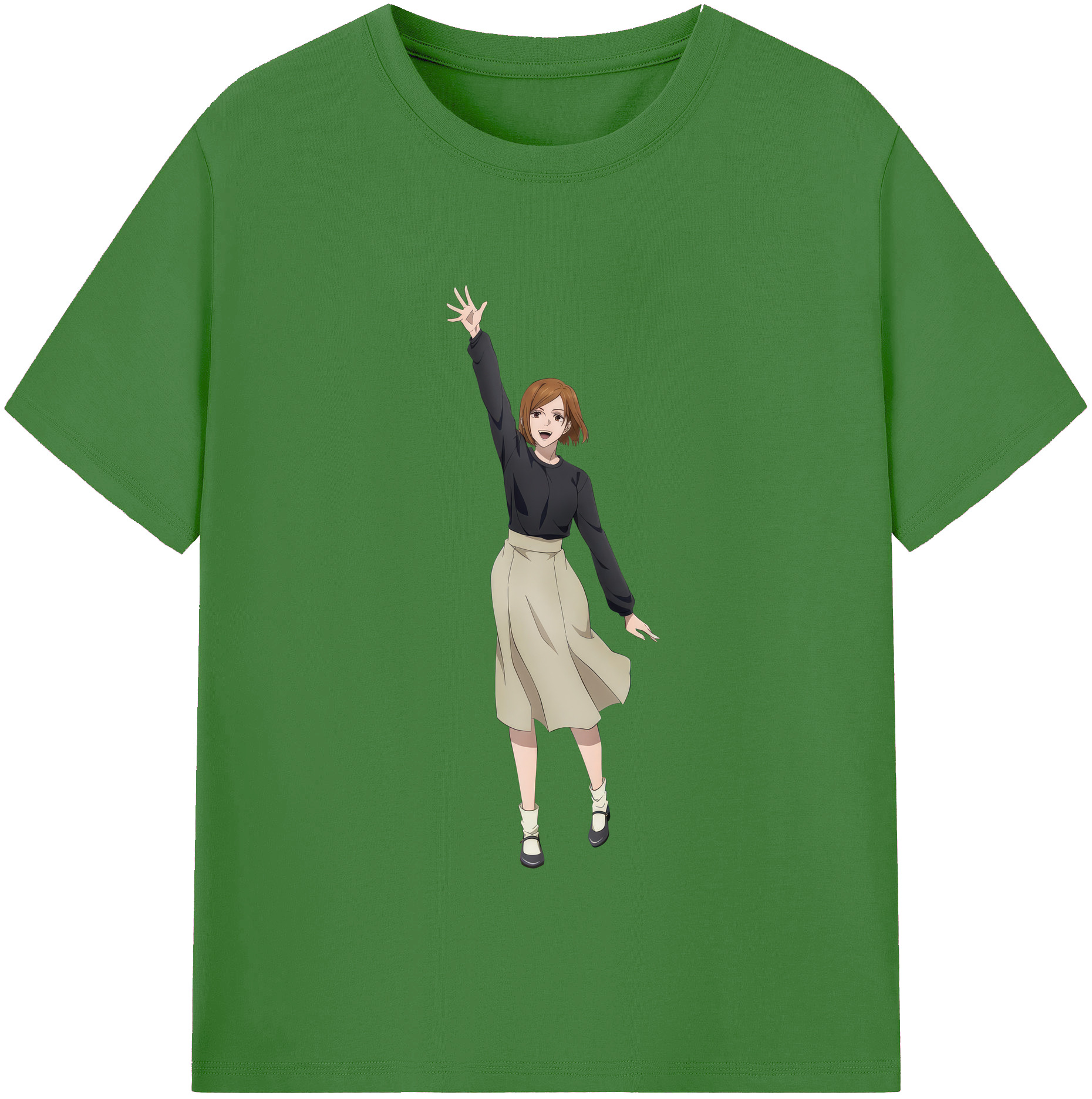（画像用） 呪術廻戦 Jujutsu Kaisen レディースカジュアルプリントTシャツ（綿100％）